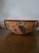 Stara ceramiczna misa, ręcznie malowana, vintage