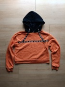 Bluza Primark 2XS 32/34 krótka crop pomarańczowo czarna