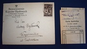 Stowarzyszenie Kupców Opałowych  1947 + karta kontrolna NBP 1958