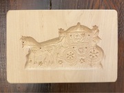 Foremka forma drewniana do pierników DUŻA KAROCA KARETA