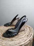 ALDO koturn transparentny 38 czarny lakier