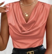 Koralowa bluzka r. XL rozciągliwa