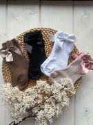 Bawełniane podkolanówki 6-12 68 74 dla niemowlaka niemowlęce 0-6 na sesję