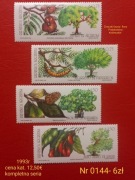 Znaczki flora:0144: owoce drzew, drzewa- Argentyna 1993r **