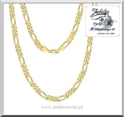 Złoty łańcuszek FIGARO złoto 585 Jubiler Tychy