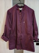 Żakiet medyczny /kosmetyczny ze stójką zapinany fartuch Eldan