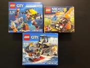 LEGO: 3 zestawy (2 City, 1 Nexo Knights)