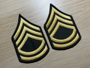 Naszywka - US Army - Sergeant First Class E-7 (Green/Gold) SFC - para