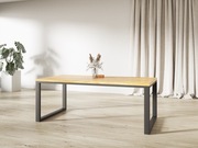 STÓŁ ROZKŁADANY DĘBOWY  RUSTIC NOGI U LOFT LOFTOWY