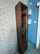 Regał Billy Oxberg brązowy orzech, szklane drzwi