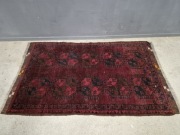 Piękny wełniany, afgan, ręcznie tkany dywan 105 x 180 cm