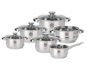 Zestaw garnków MG Home Verso 10 el. z wkładem do got. na parze i indukcja