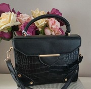 Torebka listonoszka jaskółki ptaszki skóra 