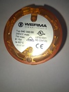 840 300 00 Lampka sygnalizatora Werma pomarańczowy 