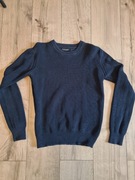 Sweter męski granatowy ciepły 100% cotton roz. M