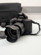 Canon EOS M50 - Duży zestaw na start (Adapter, 3 baterie, Torba)