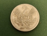 Moneta 2 złote Polska Rzeczpospolita Ludowa 