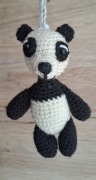 Panda na szydełku.Breloczek na szydełku miś panda .
