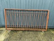 Brama przesuwna 2,5m, furtka 1,1m, płot stalowy 4,2m metaloplastyka spawana