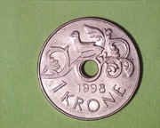 Norwegia 1 korona 1998