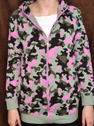 Bluza dziewczęca Reserved na suwak z kapturem rozmiar 152 cm