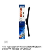 Pióro wycieraczki tył BOSH 250mm A 251 H. VW Skoda Seat