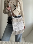 torebka na ramię boho handmade Malta długi pasek