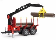 Bruder 02252 przyczepa do drzewa z chwytakiem 344.