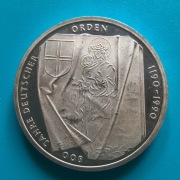 10 marek 1990 J Niemcy 800 lat Zakonu Krzyżackiego Srebro 0,625 waga 15,5