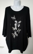 Overchic piękna tunika cyrkonie motylki plus size xxxl 48 50
