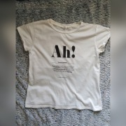 koszulka t-shirt z nadrukiem napisami 100% bawełna