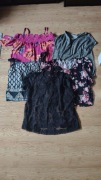 Bluzki damskie wielokolorowe (5szt) Rozm.44/46+Gratis!!