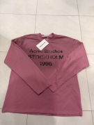 Acne Studios STOCKHOLM 1996 – longsleeve premium pudrowy róż