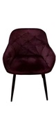 Krzesło Dankor Design welur fioletowy 1 szt.