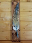 Obraz string art - Pióro