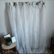 Firanka żakardowa kwiatowa 360 / 160 cm styl vintage,retro