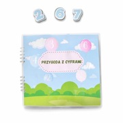 Książeczka sensoryczna na rzepy CYFRY 1-10 | Montessori | 2+ | Edukacyjna