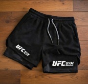 Szorty sportowe z logo UFC, idealne do treningów MMA, rozmiar 3XL, nowe.