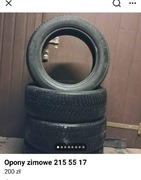 Opony 215 55 17 zimowe 