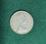 Australia, 20 centów, 1969, Królowa Elżbieta II, AS19691