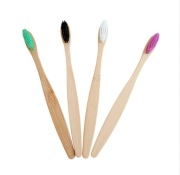 Szczoteczki bambusowe zestaw 40 sztuk 4 kolory ECO ZERO WASTE