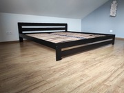Łóżko czarne metal loft industrialne 200x200 cm możliwość modyfikacji