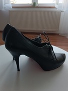 Czarne szpilki, skóra naturalna 40 Acord 