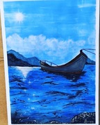 Obraz akrylowy „Łódka”