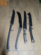 Miecz maczeta zombi tools żniwiarz komplet 4 sztuki 