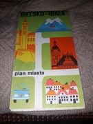 Bielsko Biała-plan miasta 1985