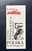 Radio Solidarność znaczek poczty podziemnej