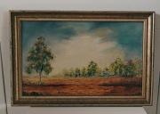 Obraz olejny PEJZAŻ N. Patrick z ramą