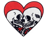 NAKLEJKA NASZYWKA ŁATKA MIŁOŚĆ AŻ PO GRÓB 1 SZTUKA