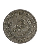 Syria protektorat Francuski 1/2 piastr 1921 rok